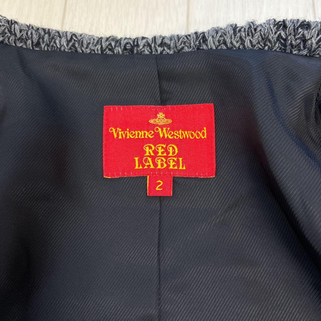 ヴィヴィアンウエストウッド 変形襟 ウールジャケット オーブボタン 黒 2