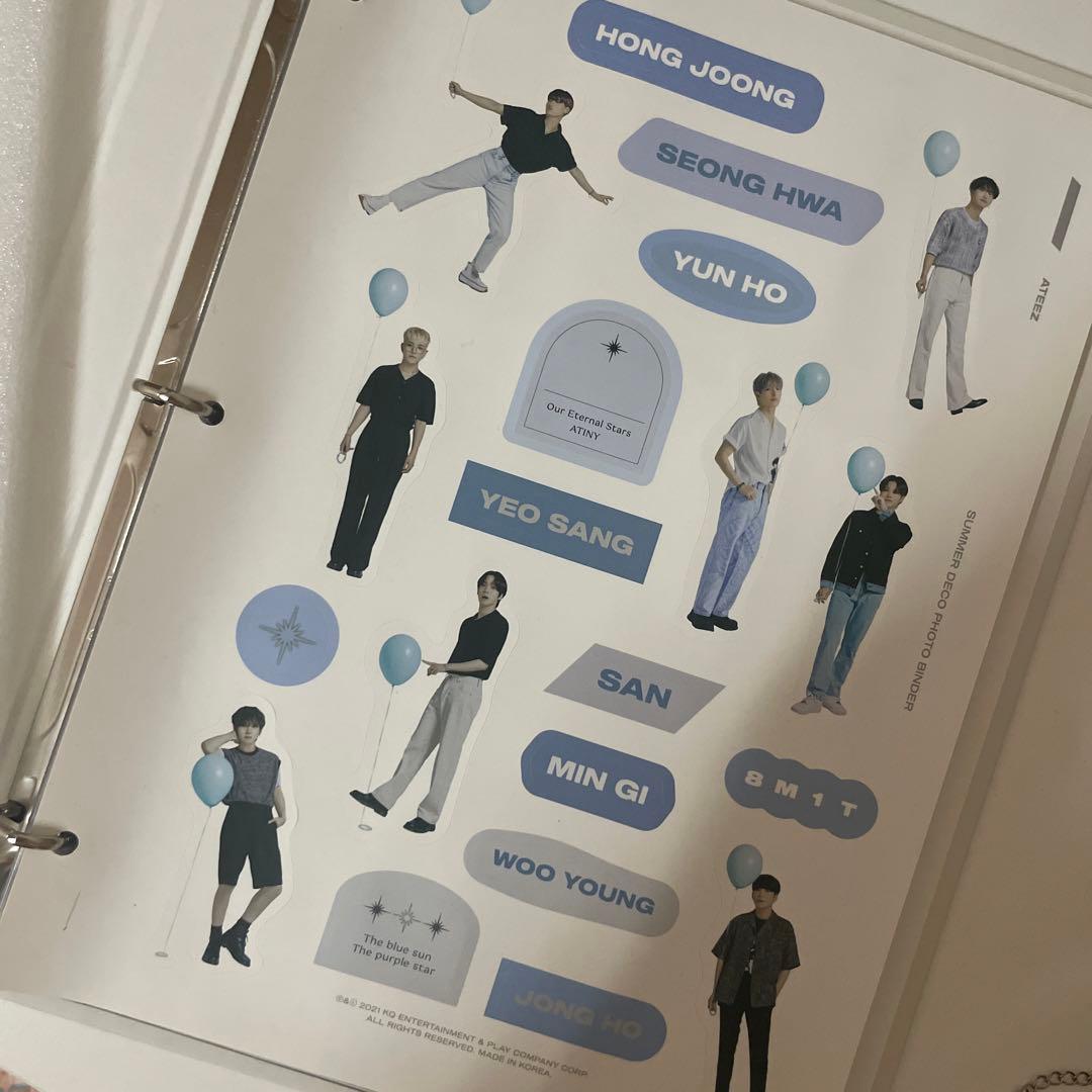 ATEEZ SummerMD デコフォトバインダー　ミンギ　トレカ