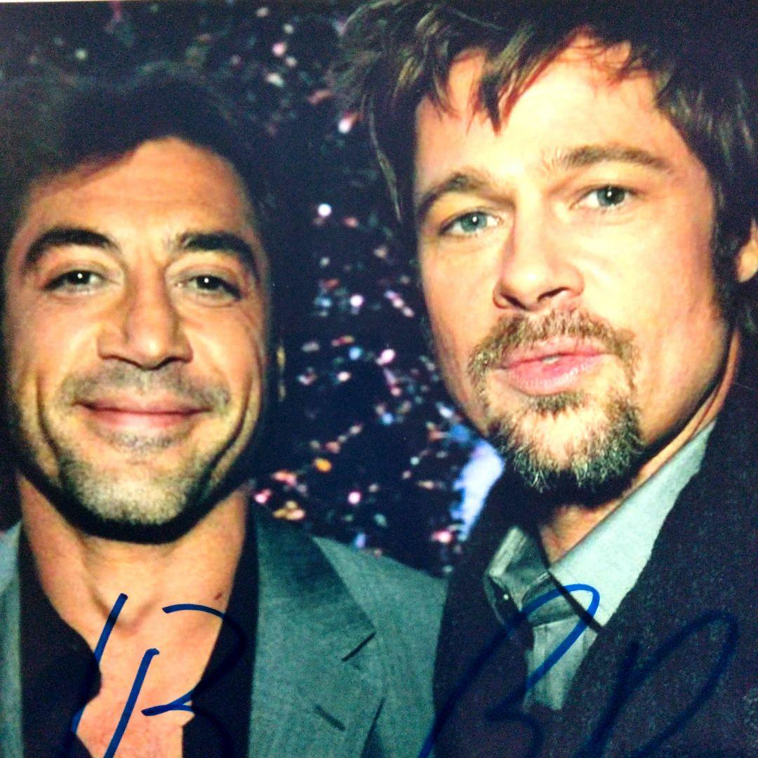セール中…ブラット・ピットとハビエル・バルデム直筆サイン入り超大型写真…悪の法則