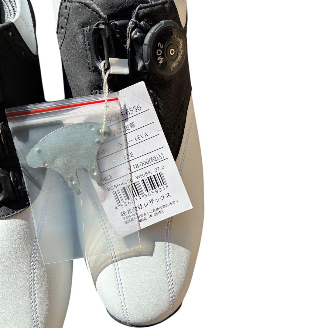 【新品】LEZAX レザックス ダイヤル式 ゴルフシューズ 27cm 箱無し