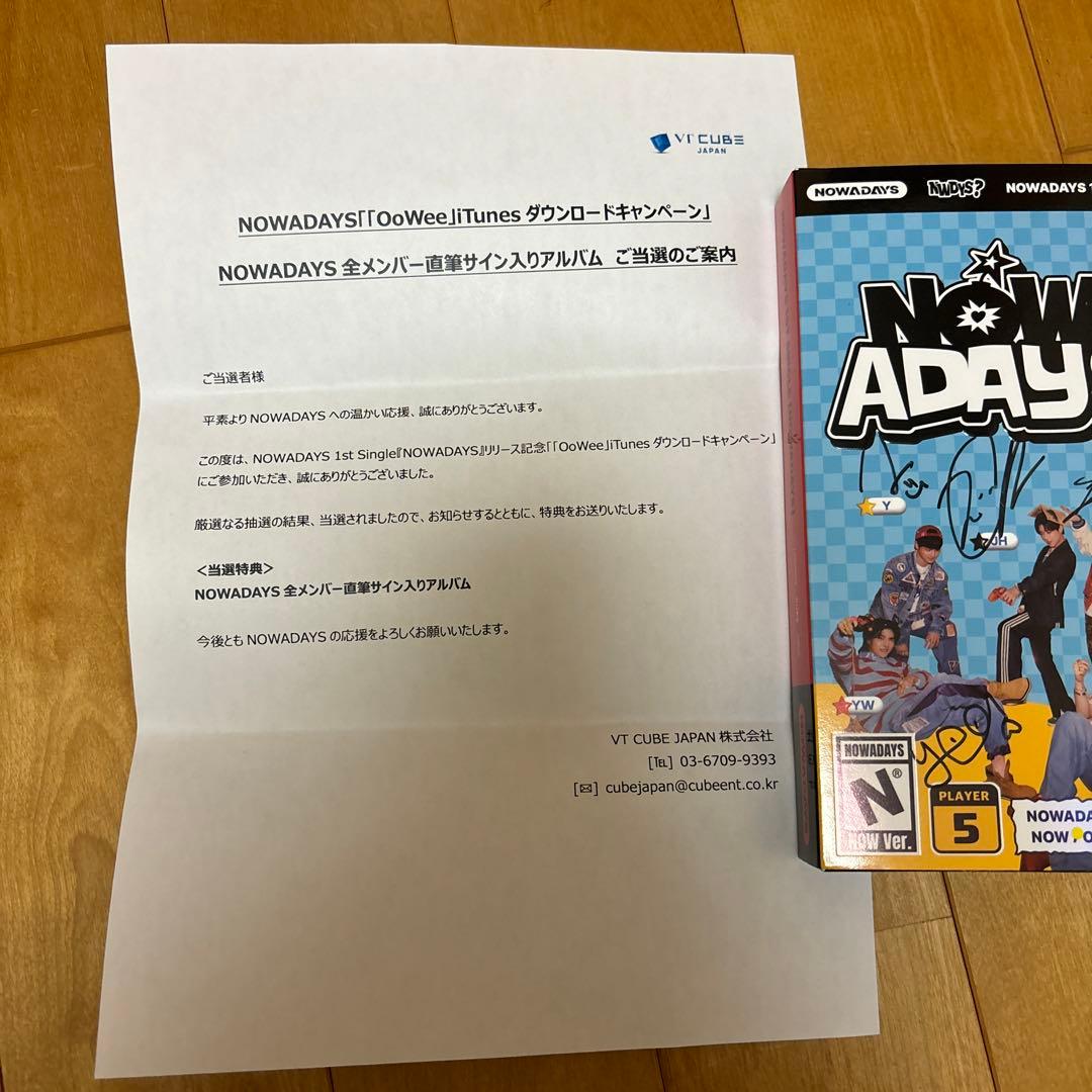 NOWADAYS 全メンバー直筆サイン入りアルバム