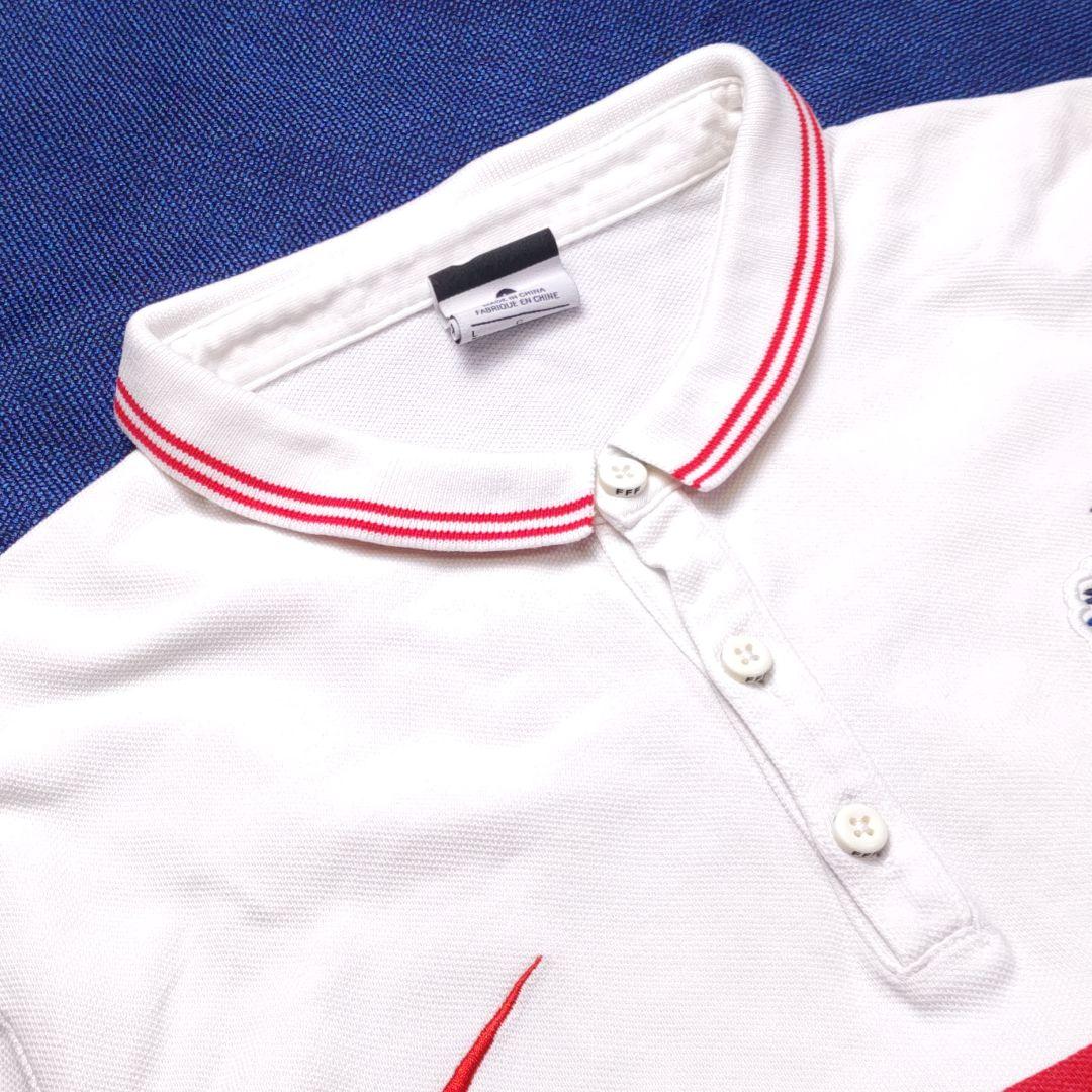 ナイキ NIKE　ポロシャツ　Lサイズ　サッカー　フランス代表 ボーダー