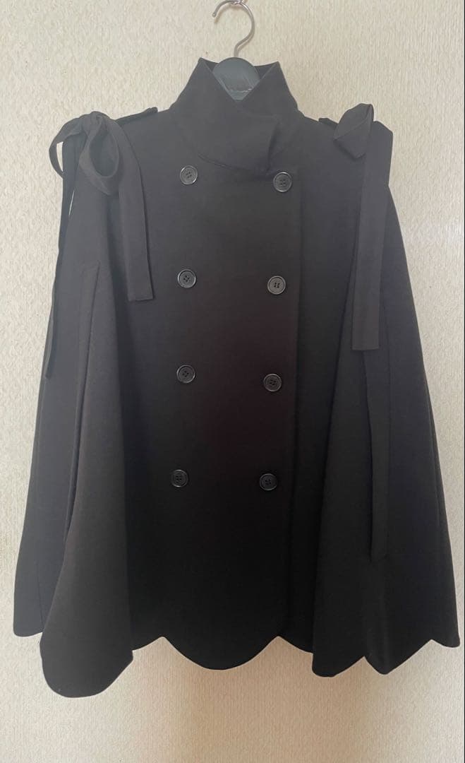 Bibiy ケープコート ブラック