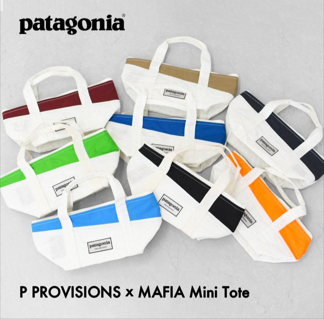 patagonia Mafia Mini Tote ホワイト/グリーン