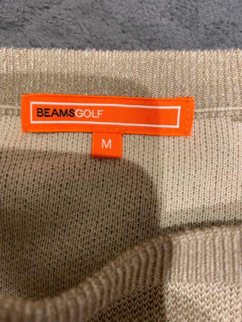 BEAMS GOLF ベージュセーター M