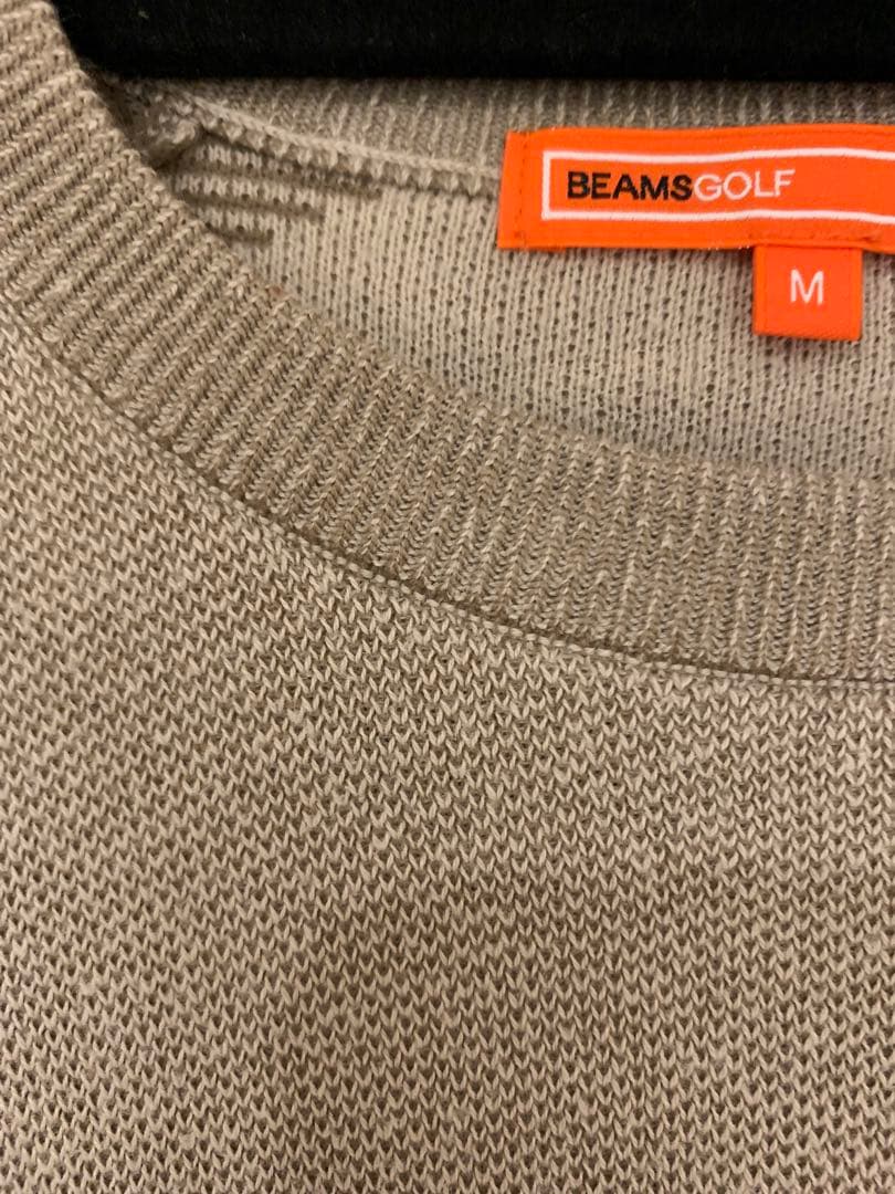 BEAMS GOLF ベージュセーター M