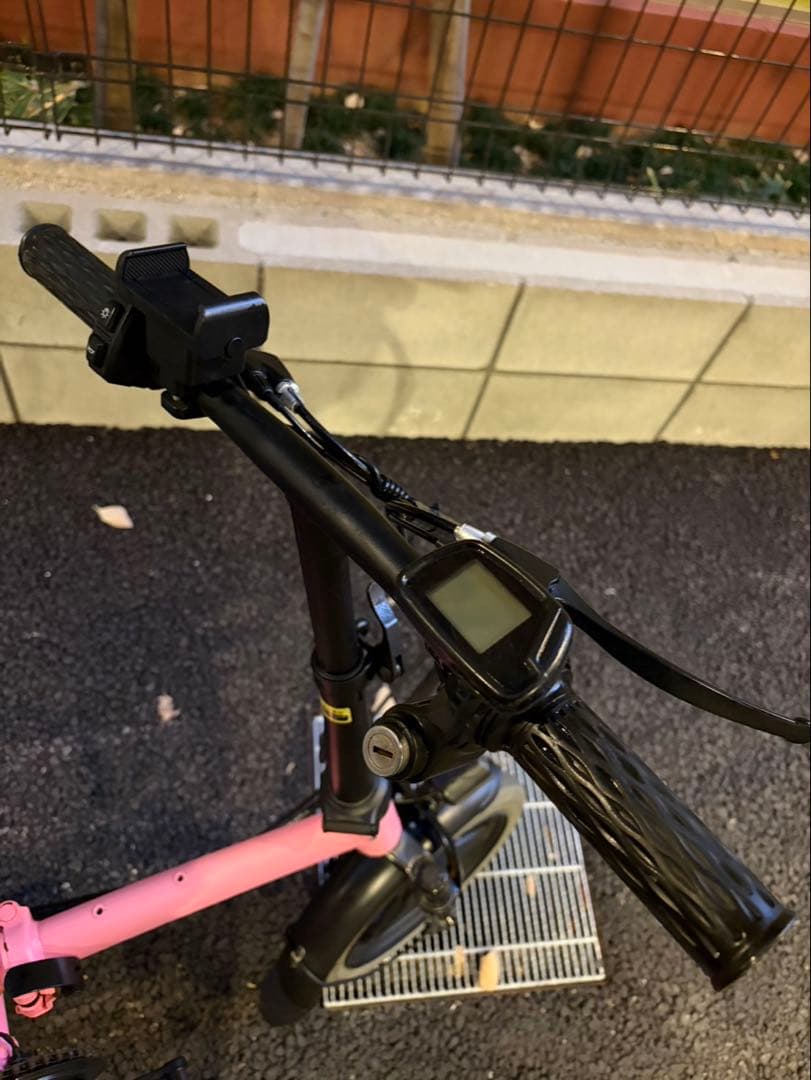 ピンク 折りたたみ 電動アシスト自転車