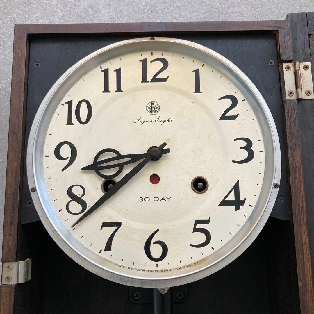 【動作OK】AICHI 愛知時計 ボンボン時計 30DAY カレンダー 昭和