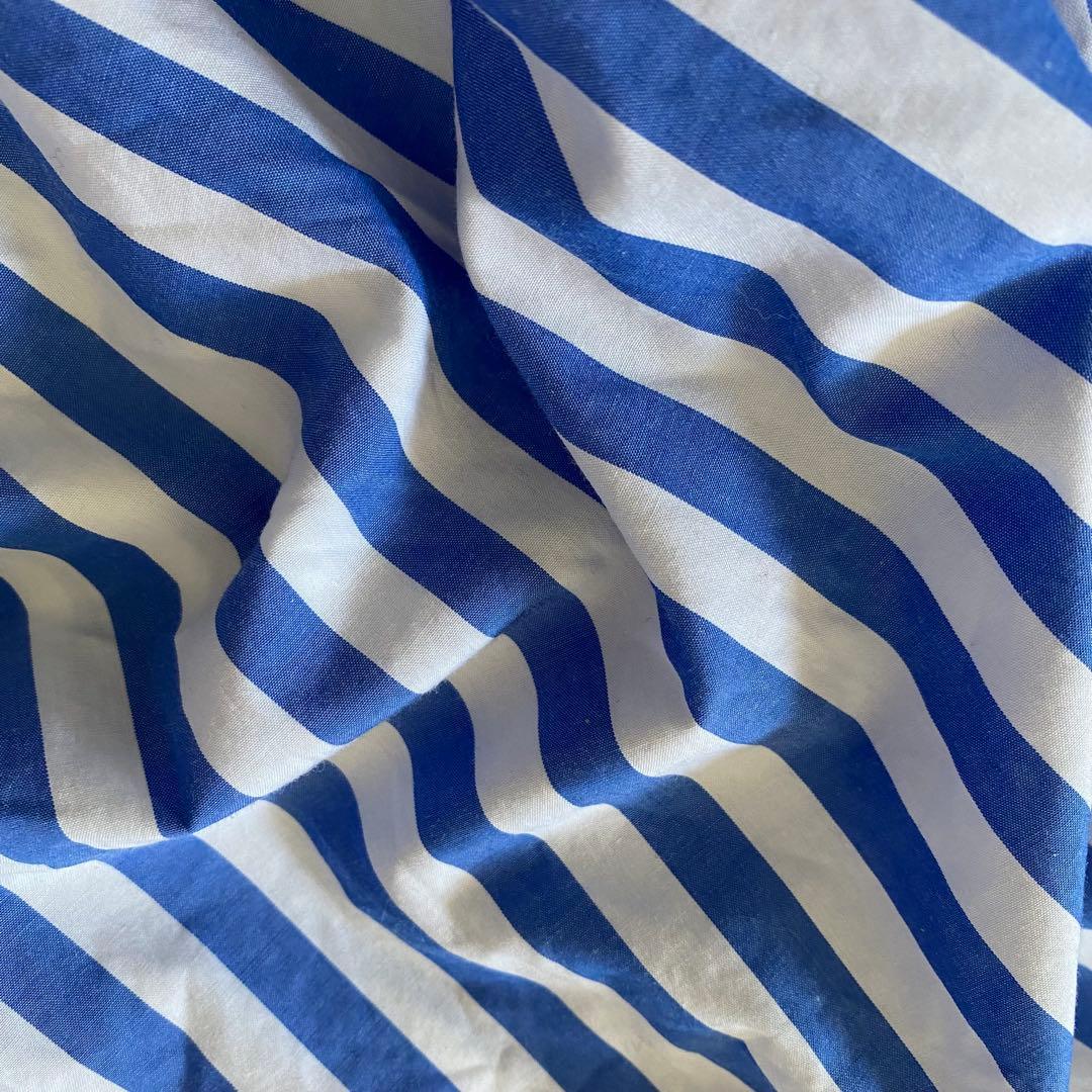 美品✨ユニヴァーサルティシュ ストライプ シャツ ブラウス コットン 日本製