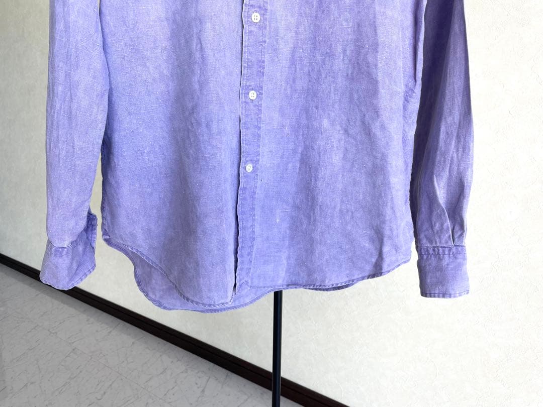 ラルフローレン リネンシャツ　パープル