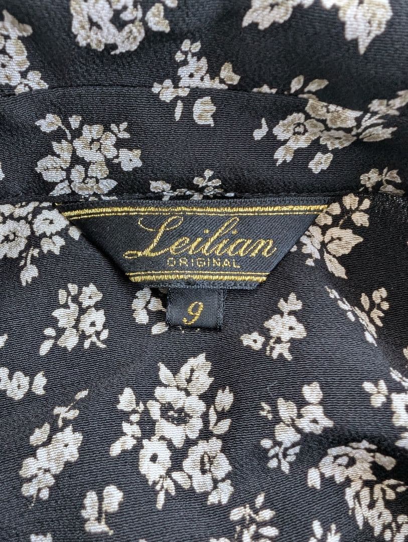 美品！レリアン セットアップワンピース 花柄 9 シャツワンピース ボタニカル