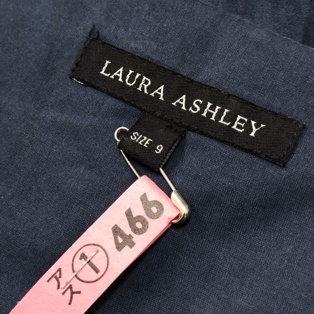 極美品　ローラアシュレイ　ロングワンピース　ヨット✨　綿100%　さらさら質感✨