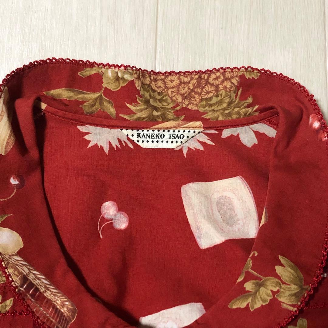 カネコイサオ フルーツバスケット チェリー ピンタック たくし上げ ワンピース