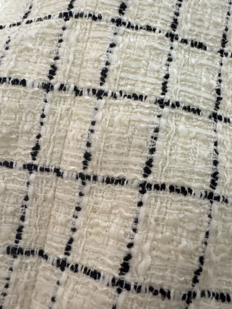 y*i様 ANAYI ツイードジレ ホワイト パールボタン サイズ38 美品