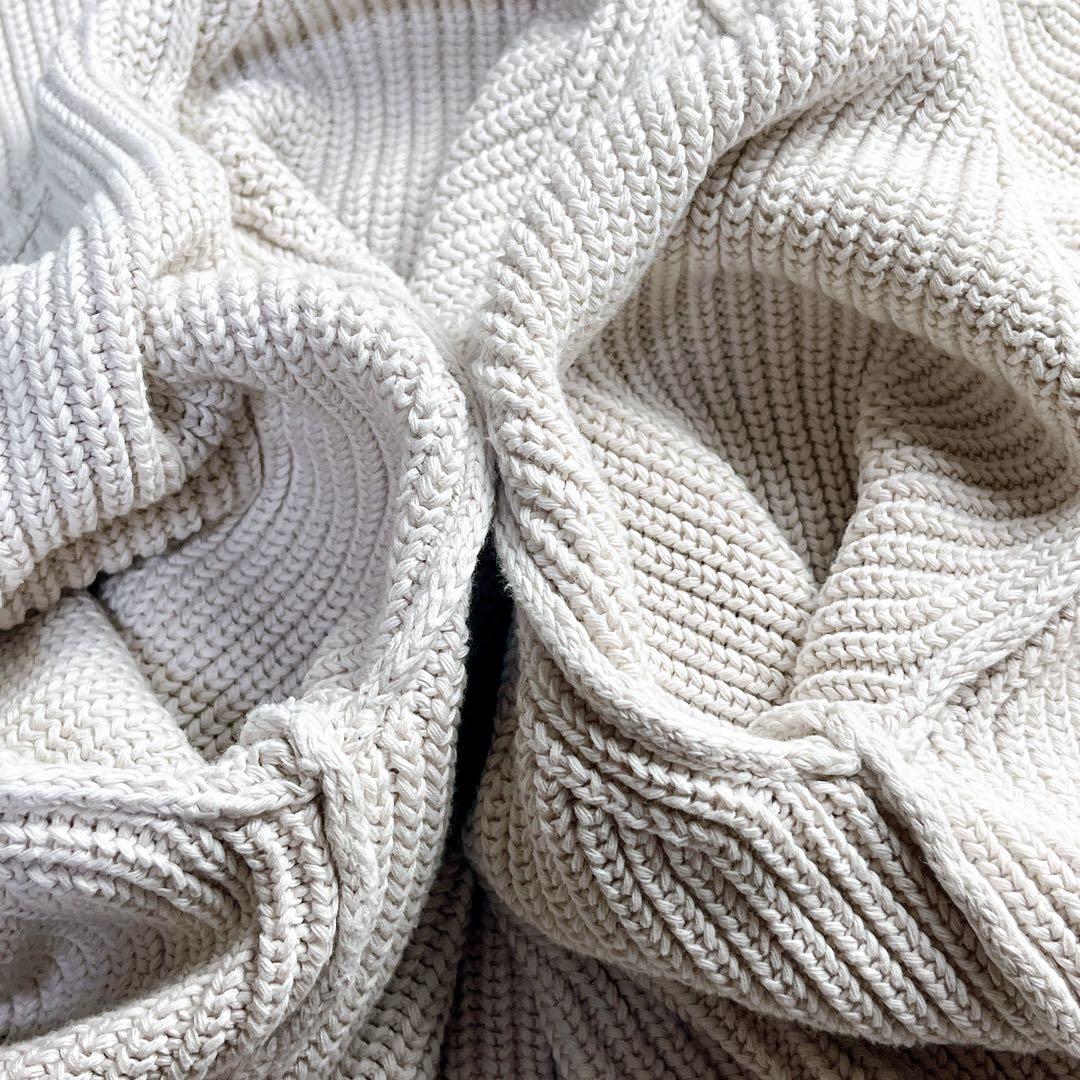 【美品】WEEKEND Max Mara コットンニットパーカー M アイボリー