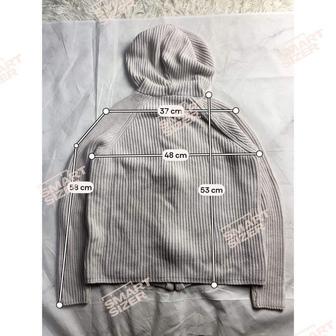 【美品】WEEKEND Max Mara コットンニットパーカー M アイボリー