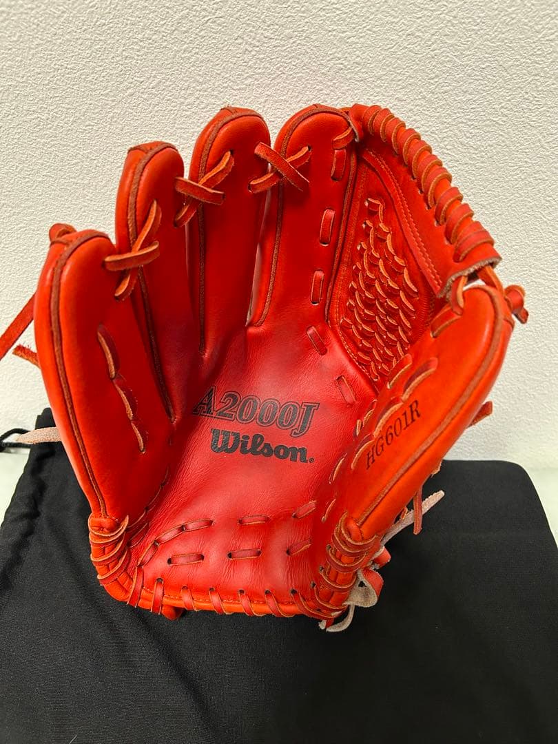 ウィルソンA2000J 硬式グラブ 投手用　オレンジ