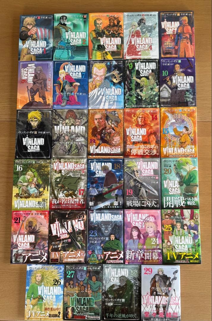 「ヴィンランド・サガ」全１巻〜29巻 完結セット 【中古】