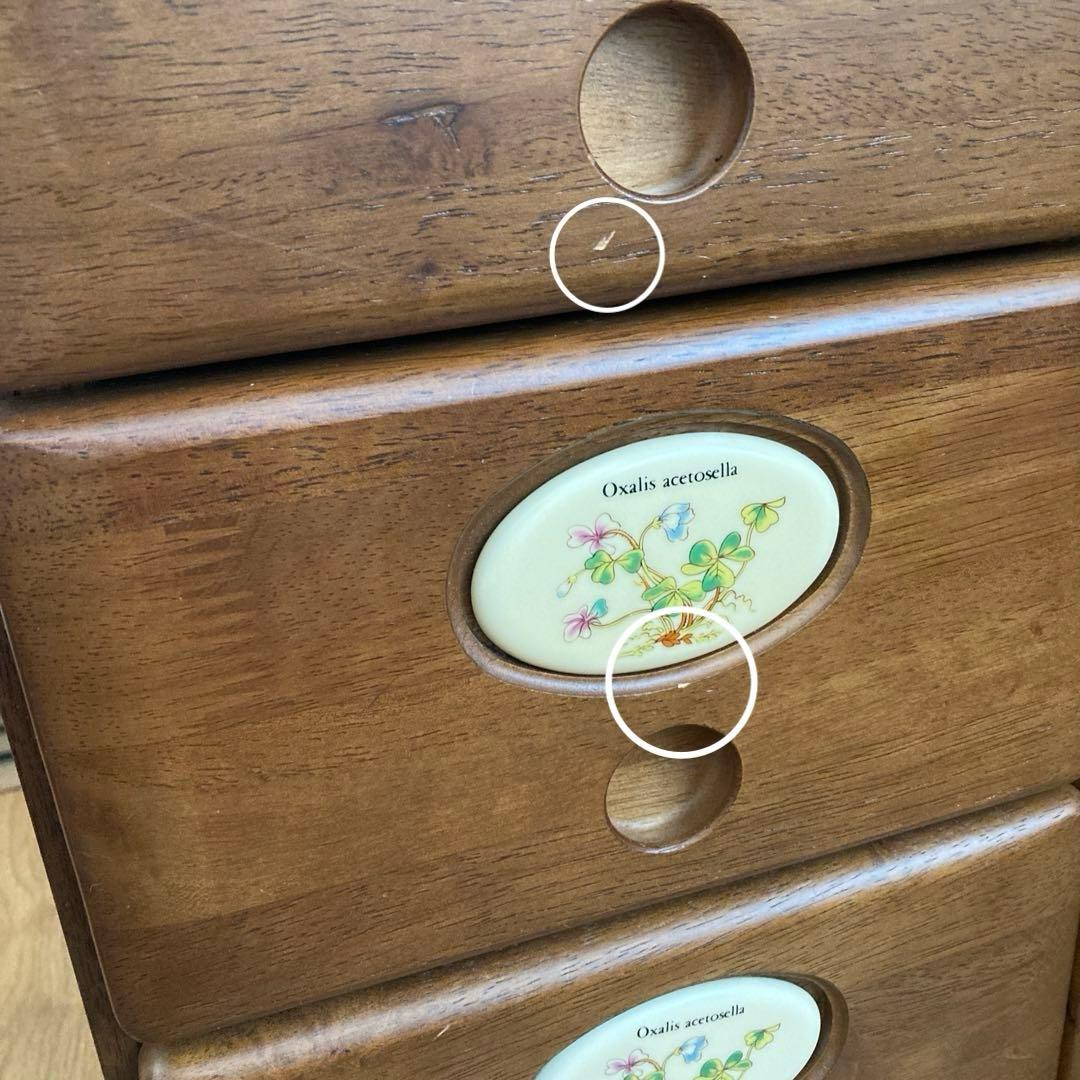 ☆レトロ☆ ティンバーランド　3段チェスト　6引き出し　ポケット　ブラウン