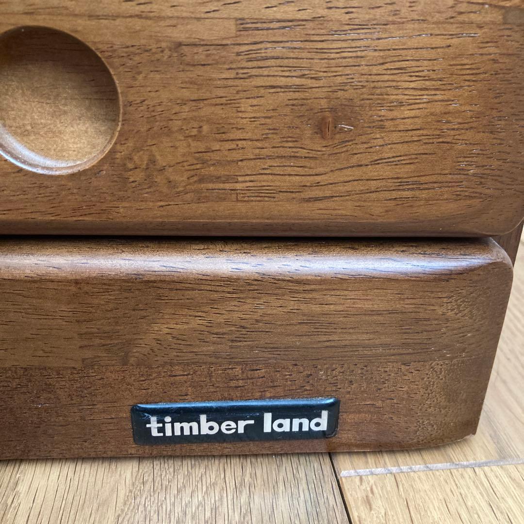 ☆レトロ☆ ティンバーランド　3段チェスト　6引き出し　ポケット　ブラウン