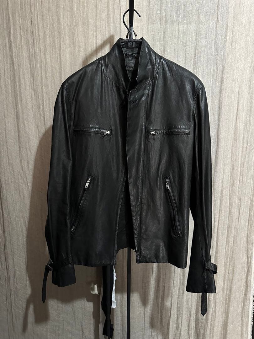 Ann demeulemeester 06ss カンガルーレザー ジャケット