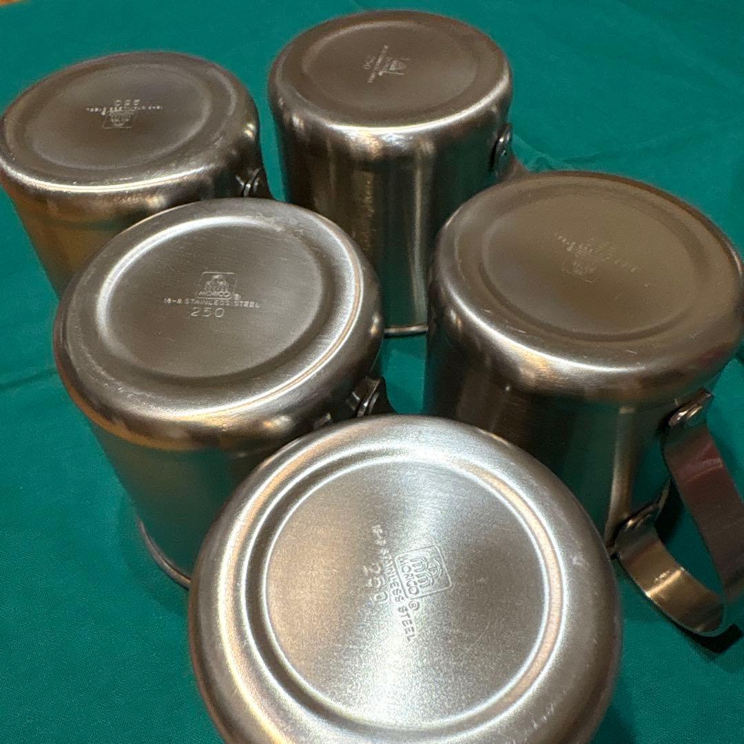 morico モリコステンレスコーヒーポット、カップ5客セット