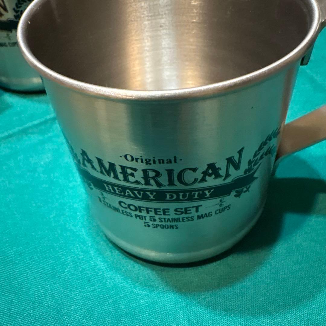 morico モリコステンレスコーヒーポット、カップ5客セット