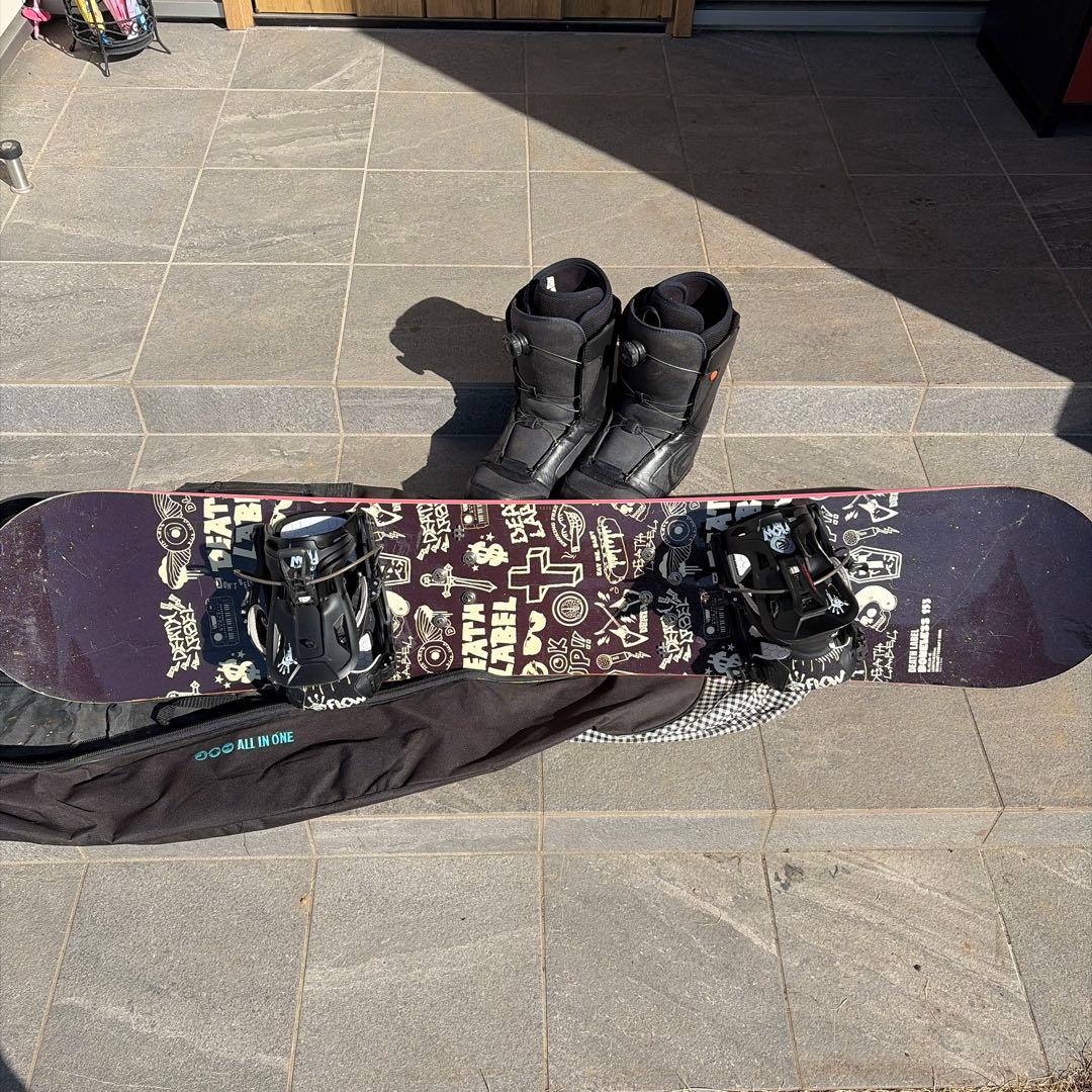 ま*え様 DEATH LABEL スノーボード ボアブーツセット　27.5cmケ