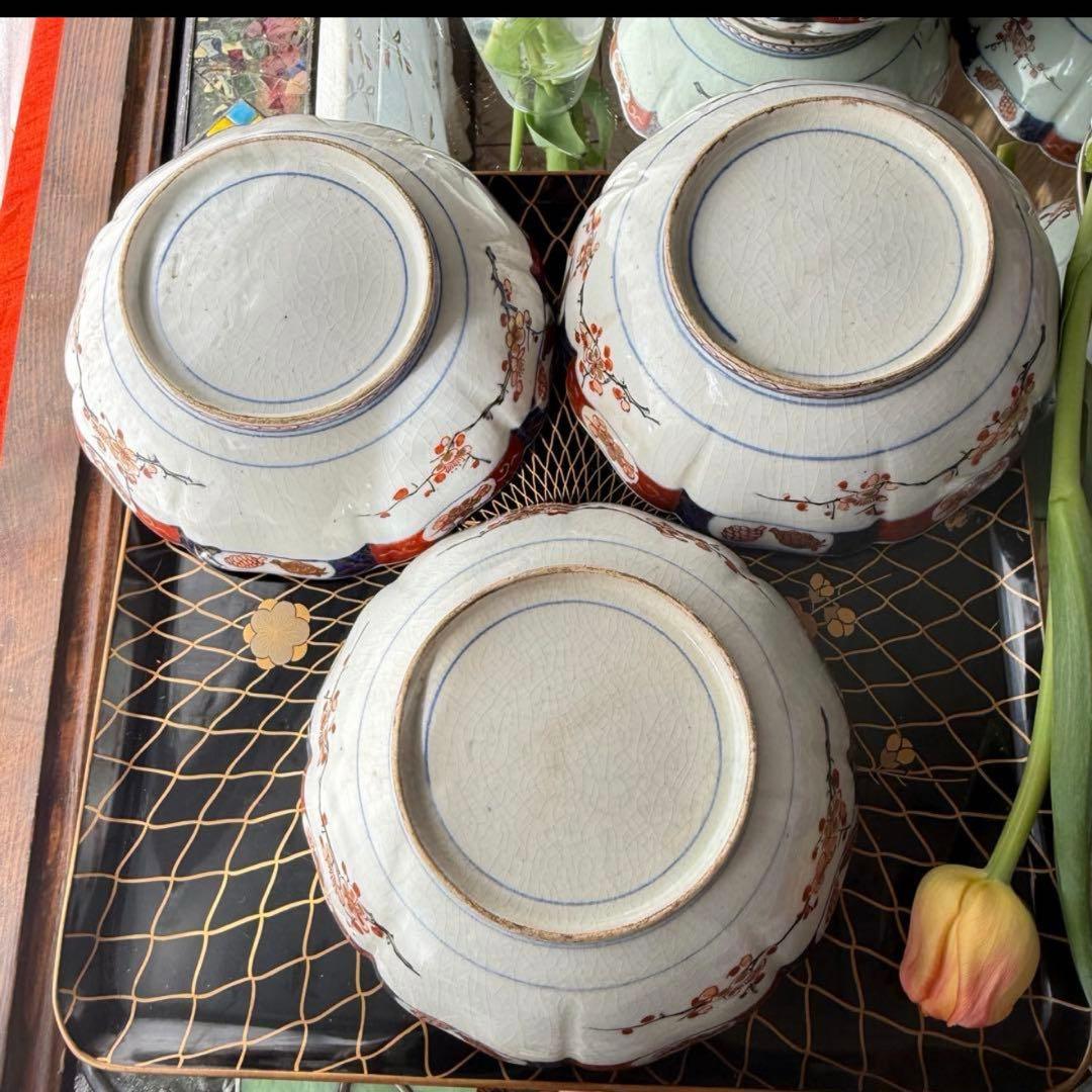 Y様のお皿です‼️『桐花鳳凰文様』切支丹皿松梅桐菊8客➕1木箱入り