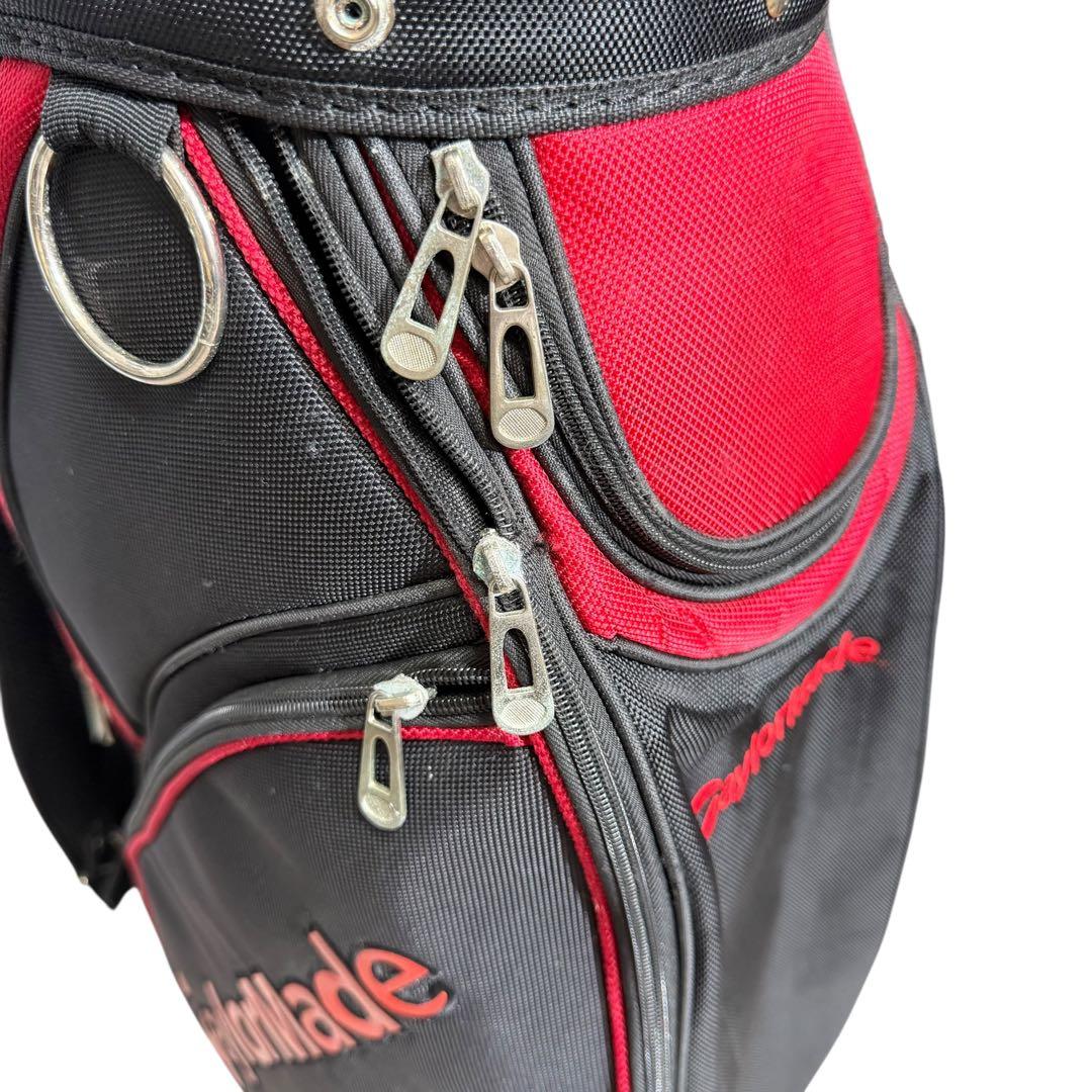 【即日発送】TaylorMade キャディバッグ 5分割 赤黒 ゴルフ 2238