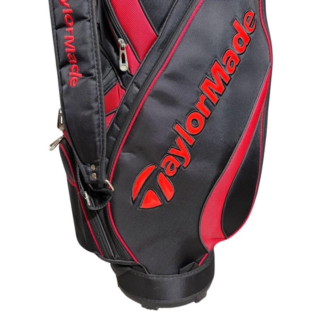 【即日発送】TaylorMade キャディバッグ 5分割 赤黒 ゴルフ 2238