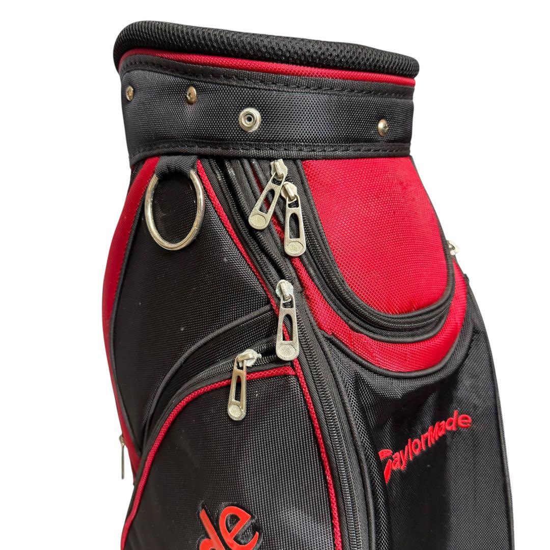 【即日発送】TaylorMade キャディバッグ 5分割 赤黒 ゴルフ 2238