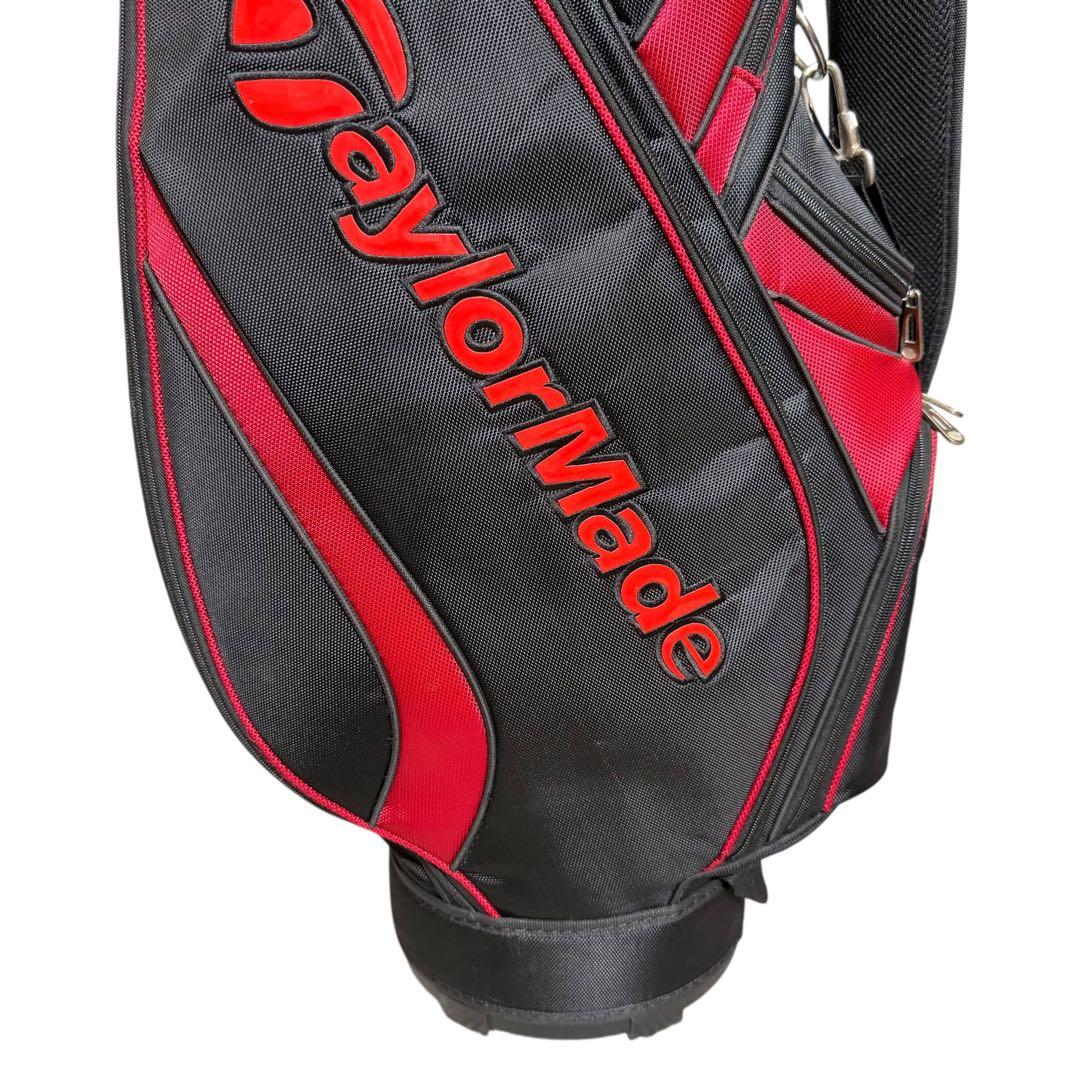 【即日発送】TaylorMade キャディバッグ 5分割 赤黒 ゴルフ 2238