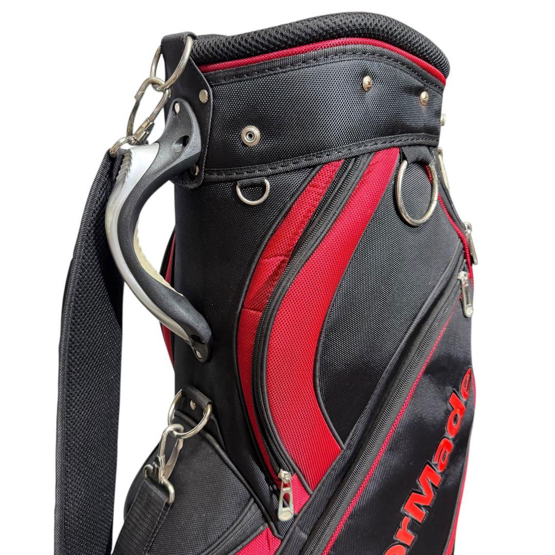【即日発送】TaylorMade キャディバッグ 5分割 赤黒 ゴルフ 2238