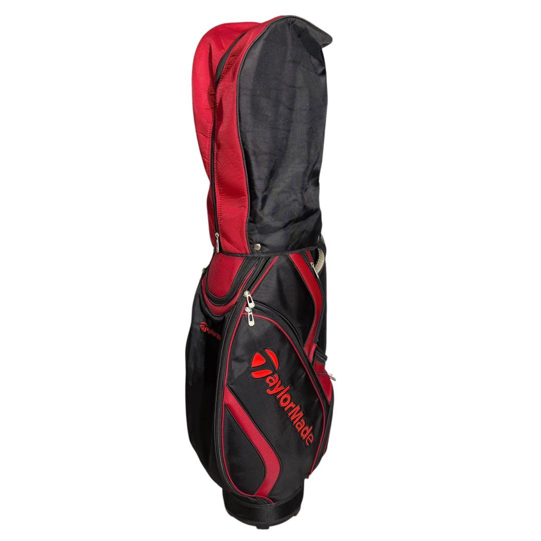 【即日発送】TaylorMade キャディバッグ 5分割 赤黒 ゴルフ 2238