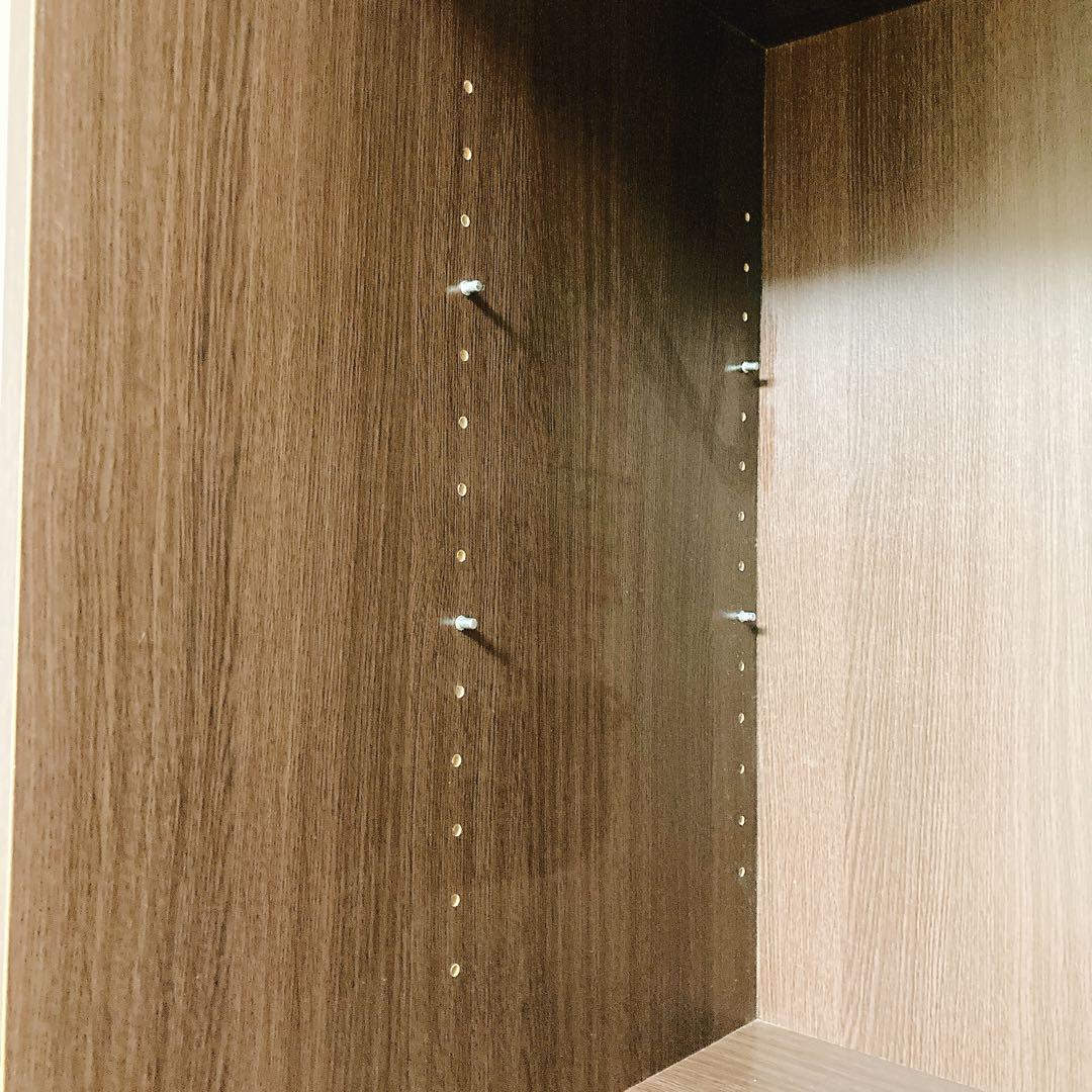 完成品 ロッカーシリーズ 扉つき マルチ収納 ダークブラウン 棚 ストック 収納