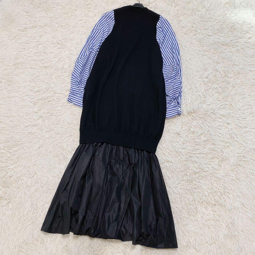 【美品】エンフォルド 23SS ベストレイヤードドレス ワンピース マキシ 人気