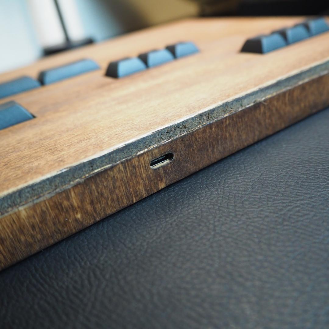 木製レバーレス　キーボード分割タイプ