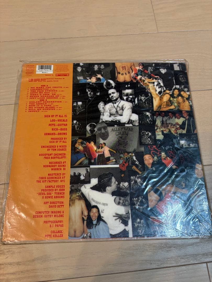 洋楽 SICK OF IT ALL JUST LOOK AROUND LP