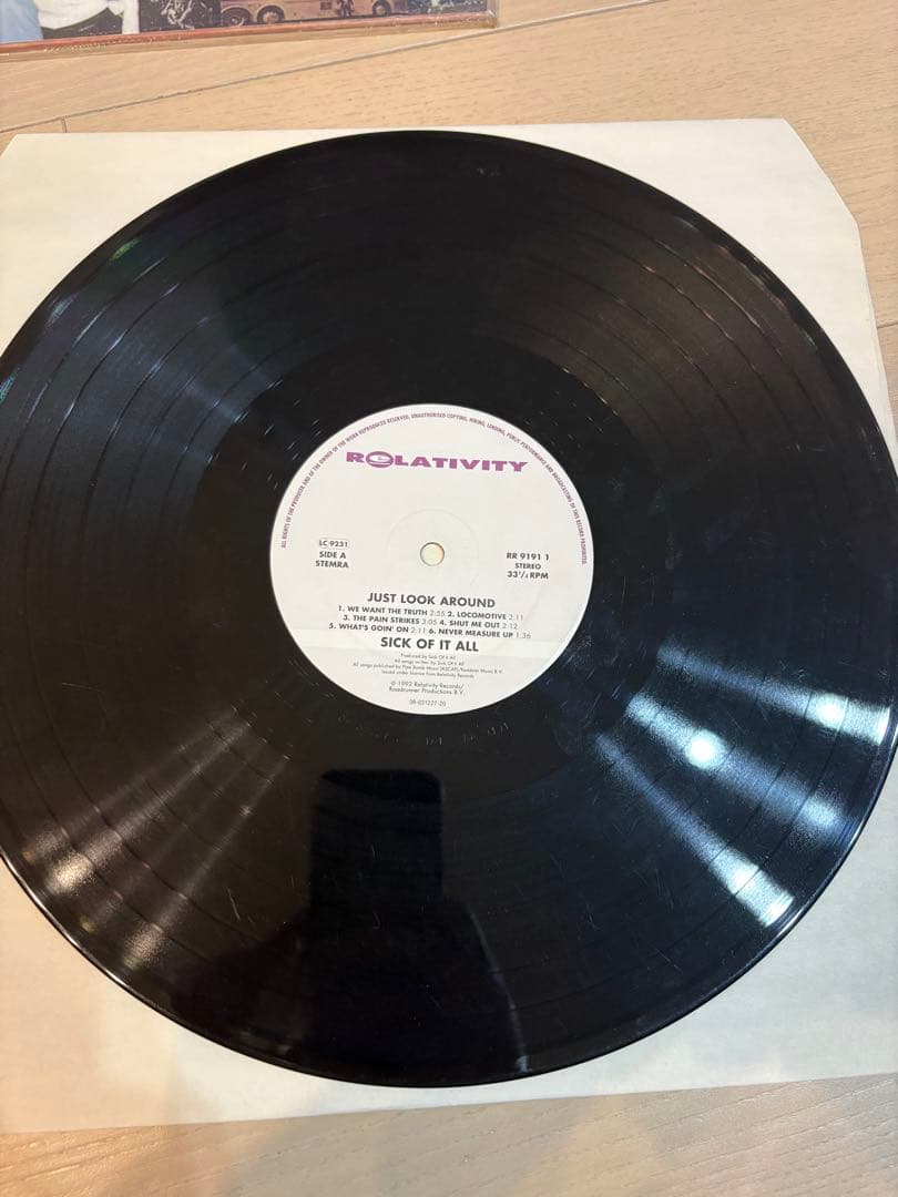 洋楽 SICK OF IT ALL JUST LOOK AROUND LP