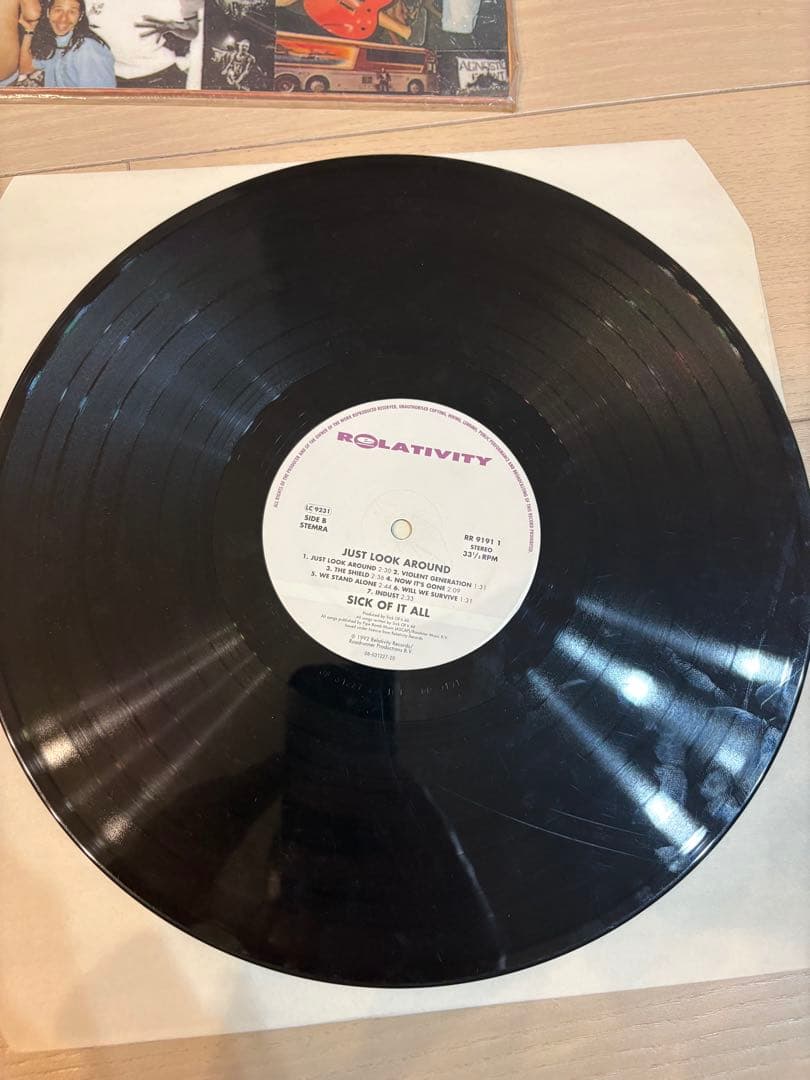 洋楽 SICK OF IT ALL JUST LOOK AROUND LP