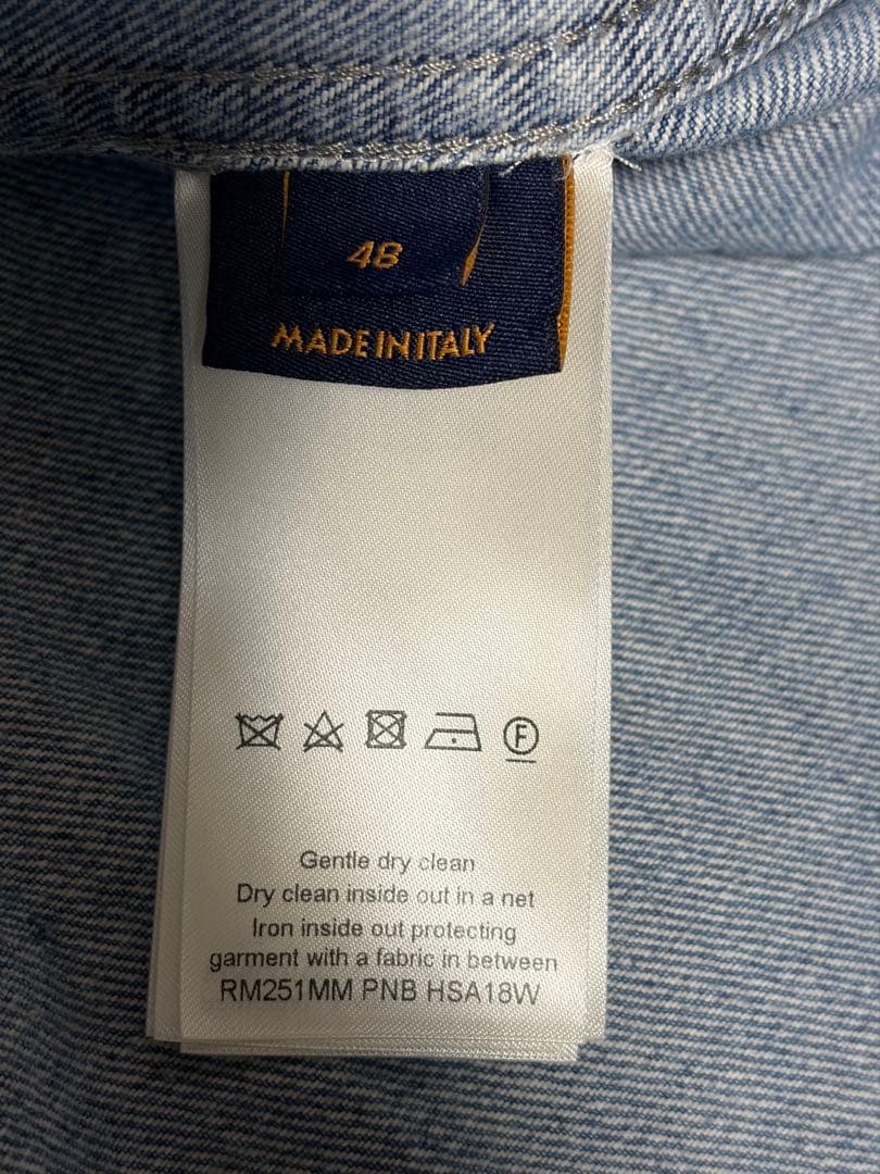 未使用品 ルイヴィトン 25SS モノグラムダメージ加工デニムジャケット