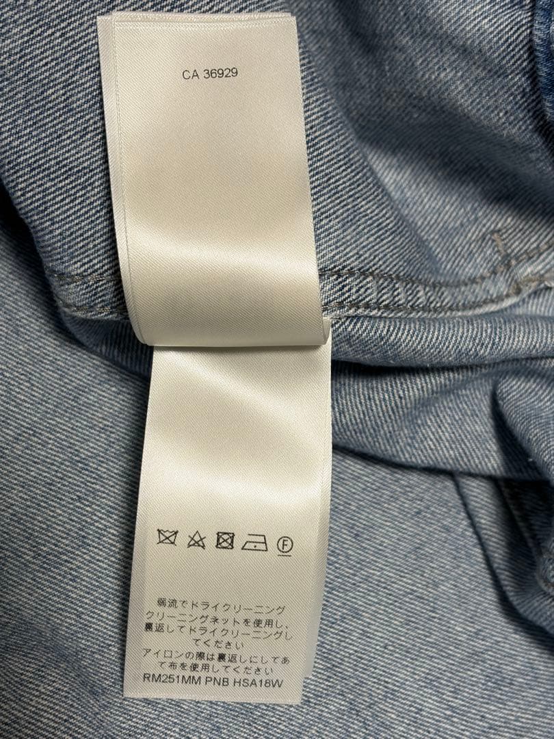 未使用品 ルイヴィトン 25SS モノグラムダメージ加工デニムジャケット