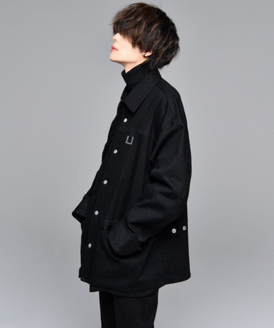 ADRER スーパーストレッチデニムオーバーカーコート ブラック Mサイズ