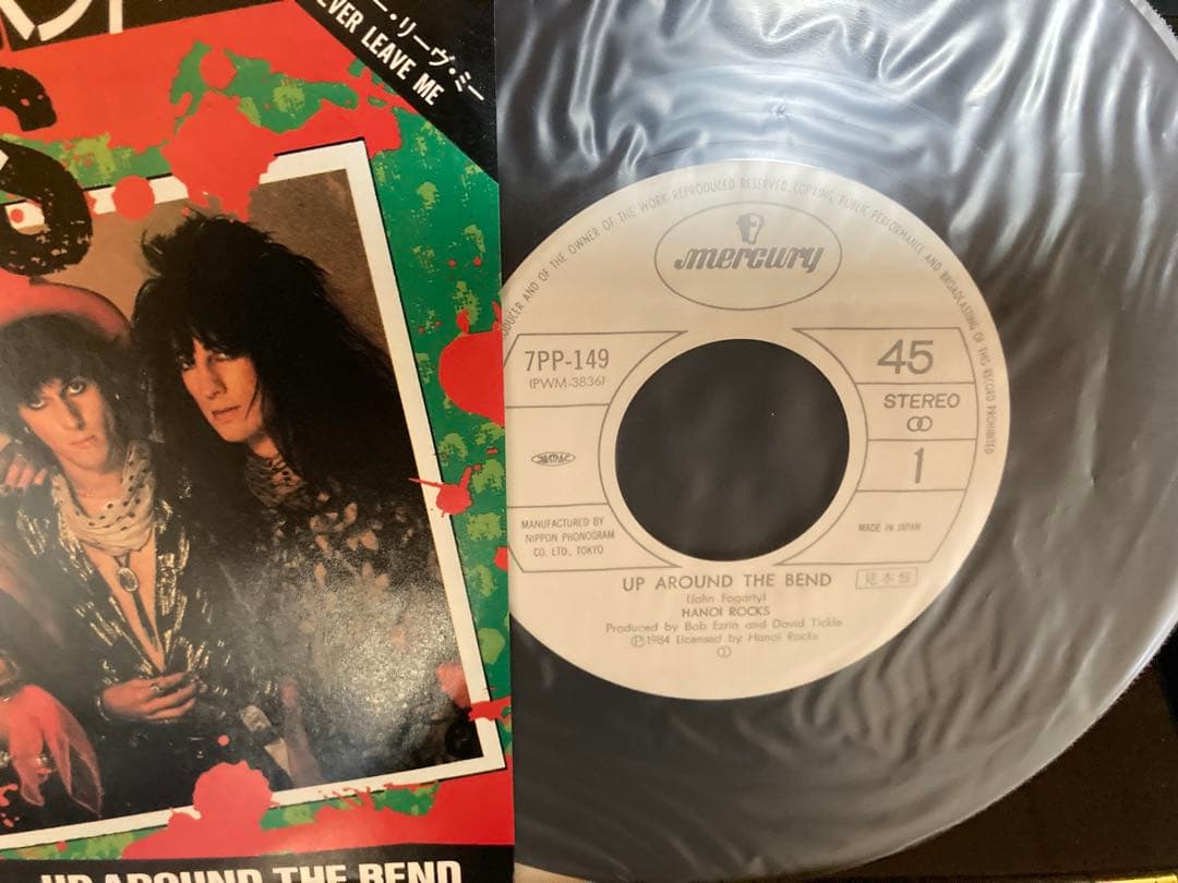 美盤　日本盤プロモ7インチ　ハノイ・ロックスHANOI ROCKS