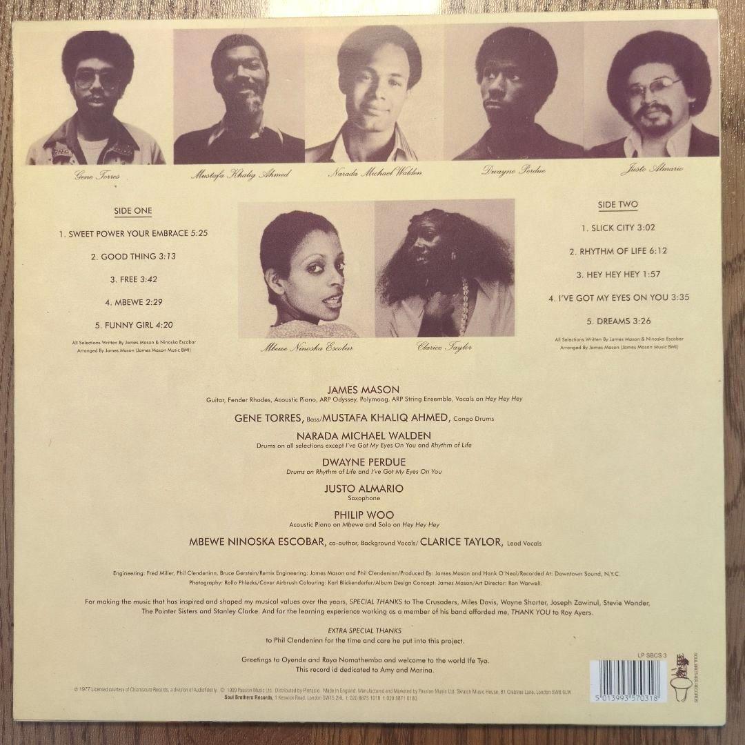 洋楽 James Mason /Rhythm Of Life reissue1999