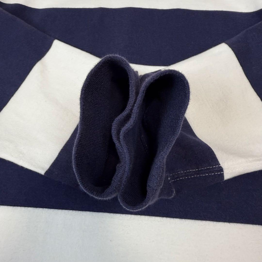 Ralph Lauren ラルフローレンポニー刺繍　太ボーダー　ラガーシャツ