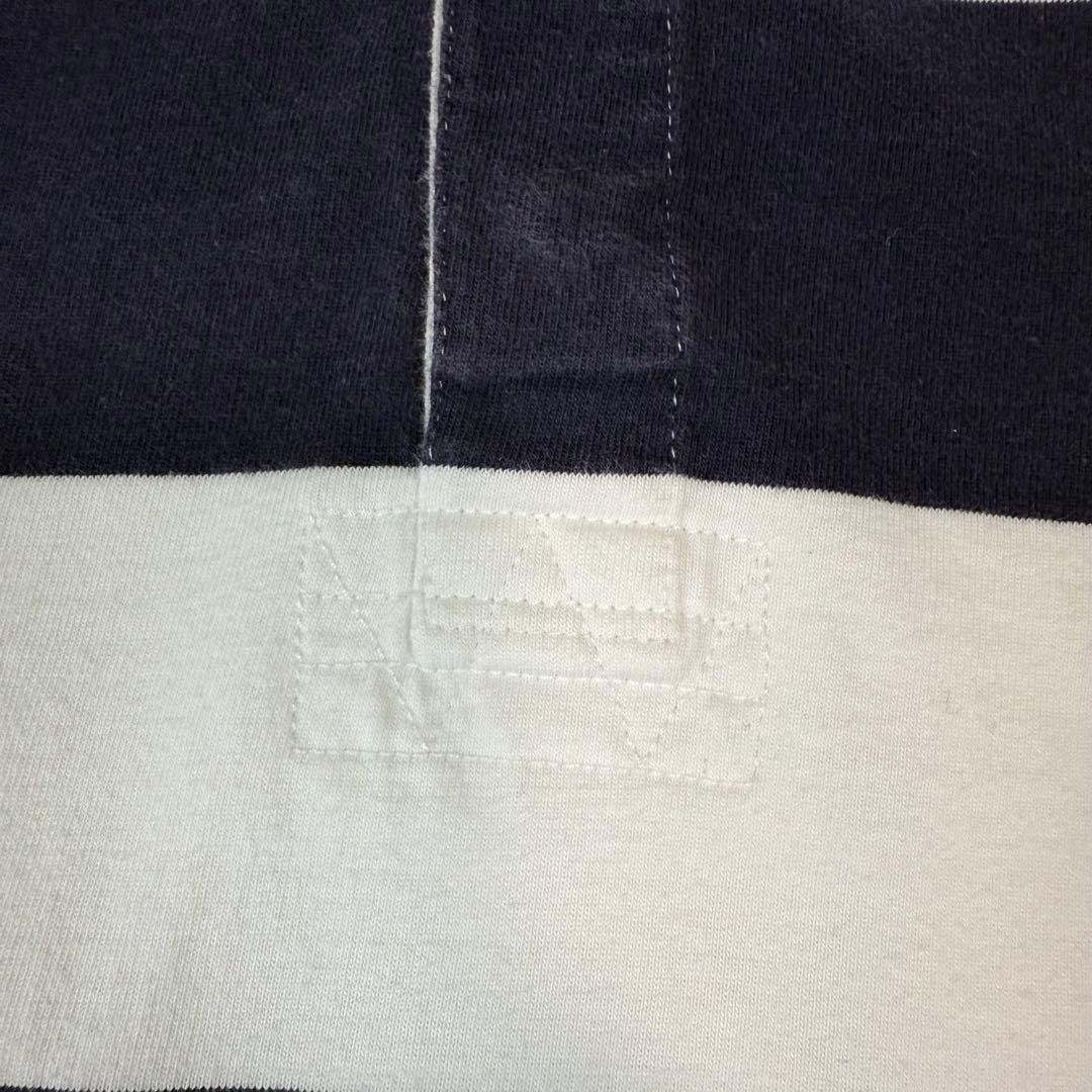 Ralph Lauren ラルフローレンポニー刺繍　太ボーダー　ラガーシャツ