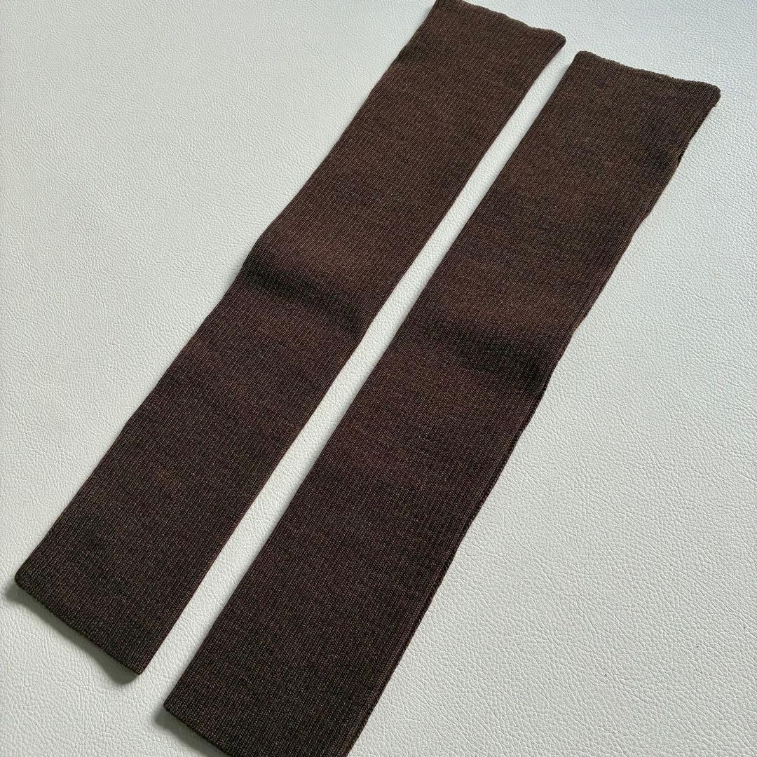 ◆美品◆モラビト◆チェックポンチョ◆アームカバー付き◆ブラウン◆ウール系◆フリー