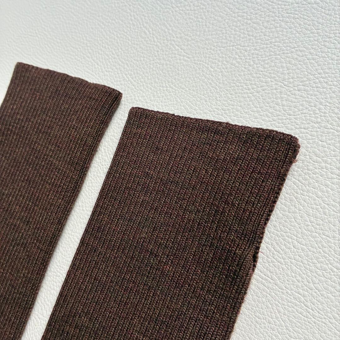 ◆美品◆モラビト◆チェックポンチョ◆アームカバー付き◆ブラウン◆ウール系◆フリー